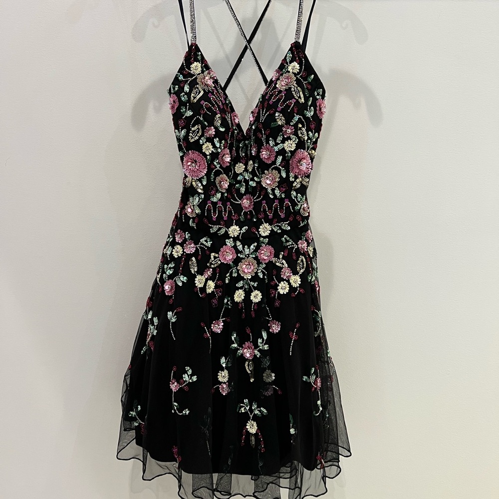 Colors occasion dress.